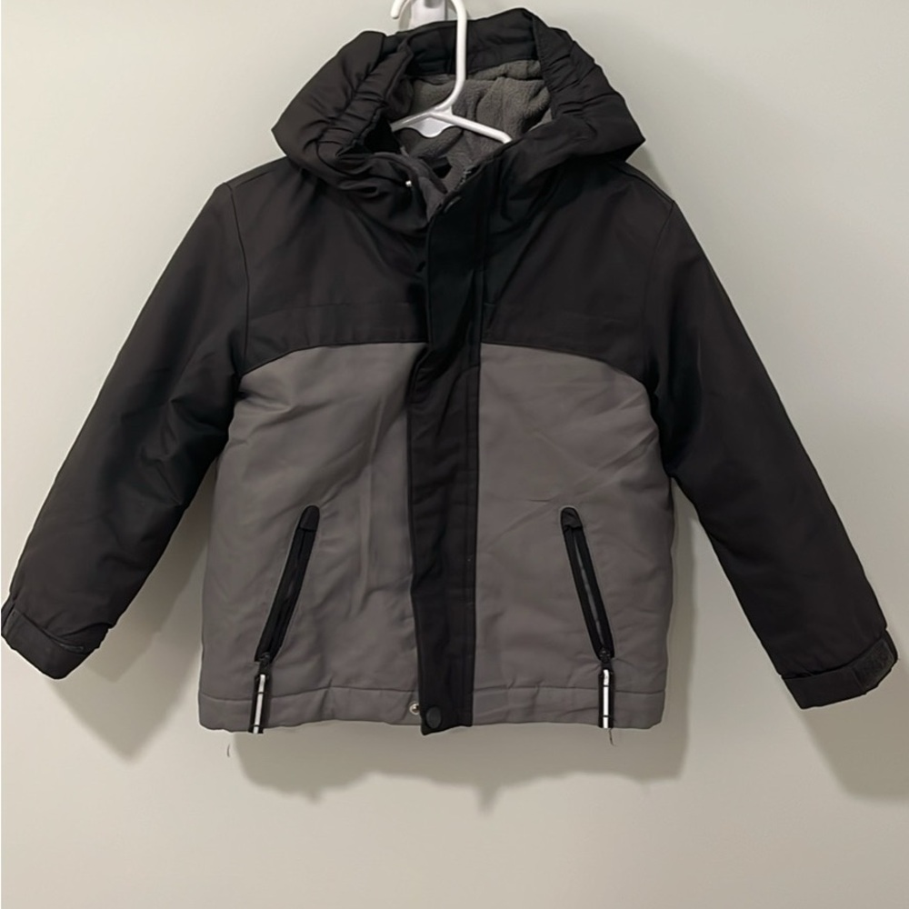 Cat & Jack Black and Gray Puffer Jacket